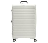 d&n Travel Line 4700 4 Rollen Trolley 78 cm mit Dehnfalte weiss