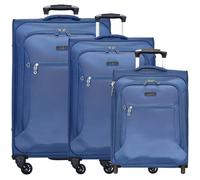 d&n Travel Line 6400 2-4-Rollen Kofferset 3tlg. blau