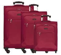 d&n Travel Line 6400 2-4-Rollen Kofferset 3tlg. rot