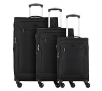d&n Travel Line 6804 4-Rollen Kofferset 3tlg. schwarz