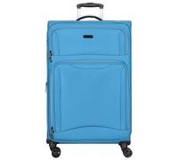 d&n Travel Line 9204 4 Rollen Trolley L 76 cm mit Dehnfalte blau