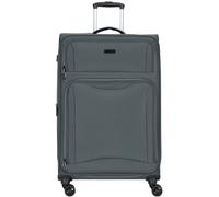 d&n Travel Line 9204 4 Rollen Trolley L 76 cm mit Dehnfalte grau