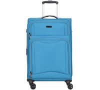 d & n Travel Line 9204 4 Rollen Trolley M 66 cm mit Dehnfalte blau Herren