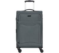 d & n Travel Line 9204 4 Rollen Trolley M 66 cm mit Dehnfalte grau Herren