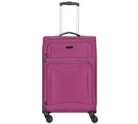 d&n Travel Line 9204 4 Rollen Trolley M 66 cm mit Dehnfalte lila