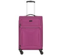d & n Travel Line 9204 4 Rollen Trolley M 66 cm mit Dehnfalte purple Herren