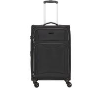 d&n Travel Line 9204 4 Rollen Trolley M 66 cm mit Dehnfalte schwarz