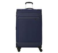 d&n Travel Line 9504 4 Rollen Trolley L 76 cm mit Dehnfalte blau