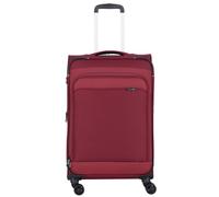 d&n Travel Line 9504 4 Rollen Trolley M 67 cm mit Dehnfalte dark red (TAS030875) rot