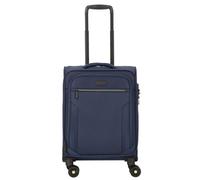 d&n Travel Line 9704 4 Rollen Kabinentrolley S 55 cm mit Dehnfalte dark blue (TAS030886) blau