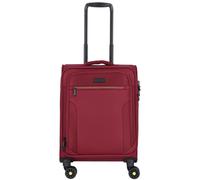 d & n Travel Line 9704 4 Rollen Kabinentrolley S 55 cm mit Dehnfalte dark red Herren