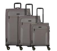 d&n Travel Line 9704 4 Rollen Kofferset 3-teilig mit Dehnfalte grau