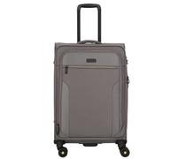 d&n Travel Line 9704 4 Rollen Trolley M 68 cm mit Dehnfalte grau