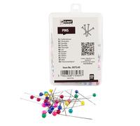 D.RECT 250 Stück Edelstahl Stecknadeln Mehrfarbig für Basteln Nähen