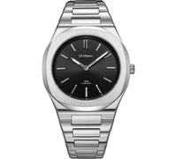 D1 Milano Herrenuhr Edelstahl schwarz, silber Herren