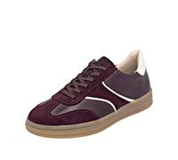 Sneaker REMONTE "Remonte Sneaker Leder", Damen, Gr. 38, rot (weinrot), Leder, casual, Schuhe (23753258-38) weinrot