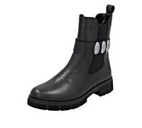 Chelseaboots REMONTE, Damen, Gr. 41, schwarz, Elastischer Einsatz, Leder, unifarben, Schuhe, Boots, Stiefelette, Profilsohle, Stretcheinsatz und Reißverschluss (91309346-41) schwarz