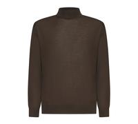 D4.0 - Rippstrick-Pullover mit Stehkragen - - Knitwear - Herren - Braun - L