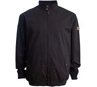 D555 Herren Harrington Jacke (Windsor) aus Baumwolle, Schwarz, Größe 8XL, Schwarz , XXXXXXXXL