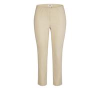 Stoffhose KJBRAND "Susie XS Ankle Bengaline", Damen, Gr. 48, N-Gr, beige, Web, Obermaterial: 80% Viskose, 17% Polyamid, 3% Elasthan, casual, skinny fit knöchellang, Hosen, mit Schlupfbund (73705227-48
