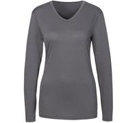 Da.-Langarmshirt Creston LS W GRAU MELANGE 38 GRAU MELANGE