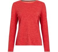 Da.-Langarmshirt Hunu LS W MELANGE/RED 50 MELANGE/RED