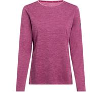 Da.-Langarmshirt Hunu LS W MELANGE/RED WINE 48