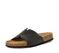 Tamaris Damen Sandaletten, Frauen Sandalen,offene Schuhe,Strandschuhe,Sommersandalen,bequem,flach,Sommerschuhe,Black Leather,38 EU