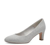 Tamaris Damen Pumps Textil, metallic, 37 EU