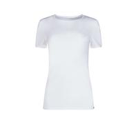 Skiny Damen Shirt - T-Shirt, Baumwolle, Rundhalsausschnitt, Kurzarm, einfarbig Weiß 36