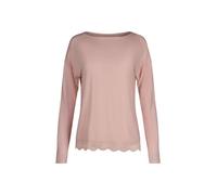 Skiny Regular Fit Longsleeve mit Spitzenbesatz in Rose, Größe 40