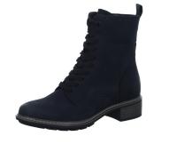 Schnürstiefelette TAMARIS Gr. 38, blau (nachtblau) Damen Schuhe Reißverschlussstiefeletten mit praktischem Reißverschluss (98812202-38)