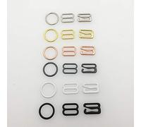 DABIN 20 Stück 6 mm 30 mm Metall-BH-Träger-Anpassungsschnallen Unterwäsche-Schieber Ringe Clips für Dessous-Anpassung DIY-Zubehör