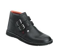 Dachdeckerstiefel Autorreifen Doppelschnalle "OSKAR" schwarz 45