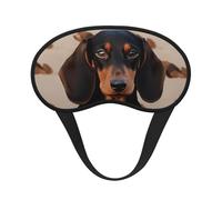 Dackel-Schlafmaske für Seitenschläfer, Verdunkelungs-Augenmaske für Damen und Herren, Nulldruck-Schlafmasken, weiche, atmungsaktive Augenabdeckung, bequeme Augenbinde, Augenschutz für Nachtschlaf