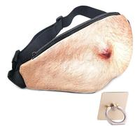 Dad Bag Bauchtasche Geschenke - 3D Herren Bierbauch Gürtelsäcke, weißer Elefant Geschenke Austausch wasserdichte Bauchtasche Unisex Lustige Gag Geschenke für Vatertag, Weihnachten
