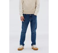 Dad-Jeans CALVIN KLEIN JEANS "DAD AUTHENTIC STONE BLUE", Jungen, Gr. 14 (164), N-Gr, beige (authentic stone blau), Denim/Jeans, Obermaterial: 99% Baumwolle, 1% Elasthan, unifarben, loose fit lang, Jea
