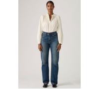 Dad-Jeans LEVI'S "EASY DAD", Damen, Gr. 31, Länge 32, free lunch lb, Denim/Jeans, Obermaterial: 100% Baumwolle, unifarben, regular fit lang, Jeans, im Five-Pocket Style (10127946-31) free lunch lb