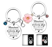 Dadabig 2 Stücke Mutmacher Geschenk Schlüsselanhänger Inspirierende Geschenke für Freundin Schwester Kollegin Ehefrau Mutter Abschiedsgeschenk Motivationsgeschenke