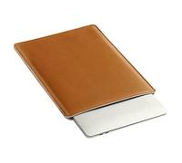 Dadanism 13 Zoll Laptop Hülle Tasche Kompatibel mit MacBook Air M3 13,6" 2024, MacBook Air 13,6" M2 2022, PU Leder Notebook Hülle Tasche Laptoptasche, Braun