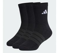 Funktionssocken ADIDAS PERFORMANCE "DÄMPFENDE SPORTSWEAR CREW 3 PAAR", Jungen, Gr. 28-30, schwarz (schwarz, schwarz, weiß), Obermaterial: 63% Baumwolle, 32% Polyester, 4% Elasthan, 1% Polyamid, Socken