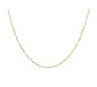 Daesar Halskette 375 Gold Damen, Collier Kette 45CM Dünn Bead-Kette Halskette Gold Wasserfest