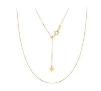 Daesar Halskette Damen Gold 18K Echtgold 750, Collier Kette Dünn Schlangenkette Halskette Gold 45CM Wasserfest für Frauen