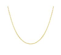Daesar Halskette Damen Gold 750 Echtgold, Collier Kette Dünn 1.5MM Halskette Gold 45CM für Charms