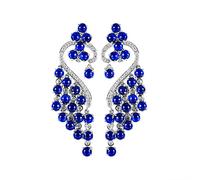 Daesar Ohrhänger 375 Gelbgold, Damen Ohrringe Hängend Filigran mit 7.58ct Saphir und Diamant Ohrhänger Nickelfrei in Bijouterie