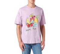 Dagi Men's Short Sleeve, Crew Neck, Fashion T-Shirt, Lilac, S