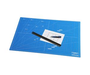 Dahle Selbstschließende Schneidematte A1 blau, schnittfester Kern, 60x90 cm