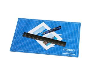 Dahle Selbstschließende Schneidematte A3 blau, schnittfester Kern, 30x45 cm
