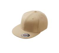 Daiber - 6 Panel Flexfit® Flat Peak Cap Khaki, S/M (56/57 cm)