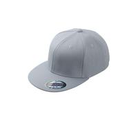 Daiber - 6 Panel Flexfit® Flat Peak Cap Light Grey, L/XL (58/59 cm)